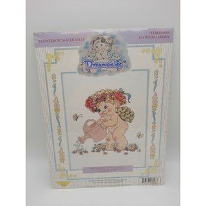 Dreamsicles Counted Cross Stitch Kit Flower Garden #48008 NEW Sealed 1995
